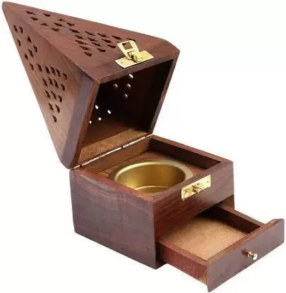 Wooden Incense Stick Holder 3.5 Inch Hut Shaped
