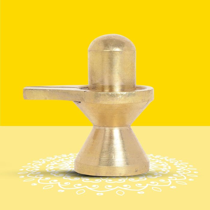 Shivling Idol - 1 Pc - 100% Pure Brass(Small 2.8 cm)