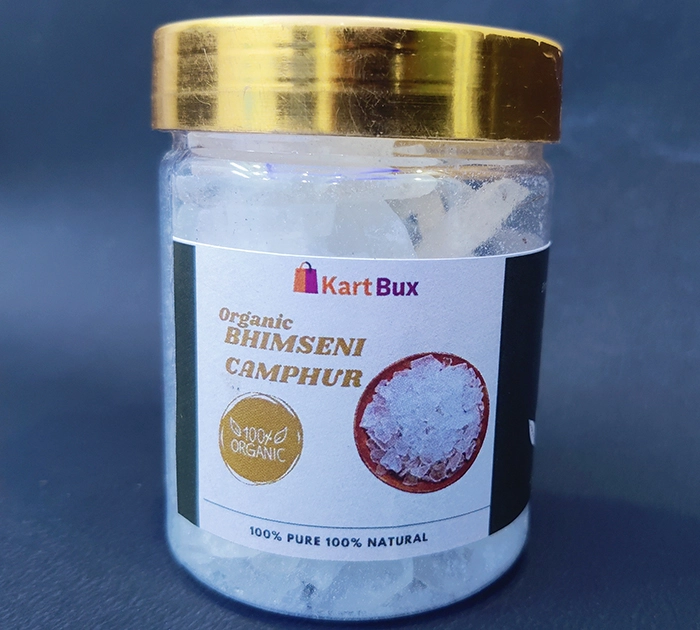 Organic bhimseni camphor - 100gms