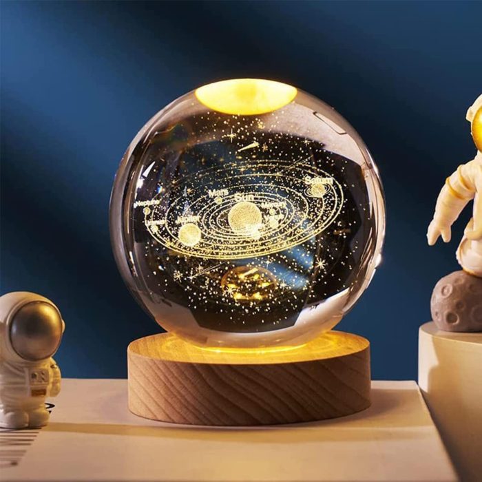 3D Galaxy Crystal Ball Night Lamp(2.4 Inch)