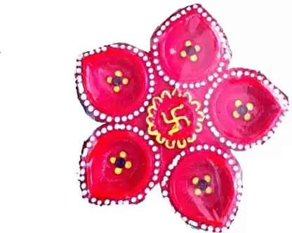 Terracotta Table Diya(Pack of 5 | 5 inch)
