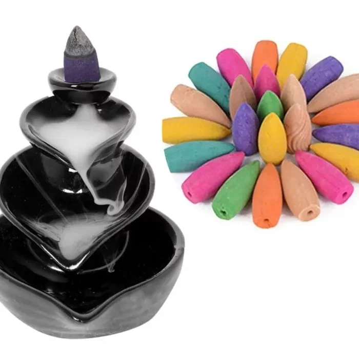 Incense Burner Smoke Waterfall Backflow Holder(5.5 Inch)