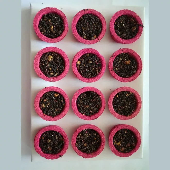 Sambrani Havan Cups Guggal Dhoop (2.5 cm each) - Pack of 12 (Rose)