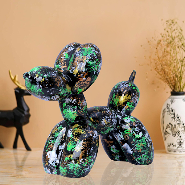 Balloon Dog Showpiece for Home Decor (Multicolor) Polyresin – 7.5 Inch