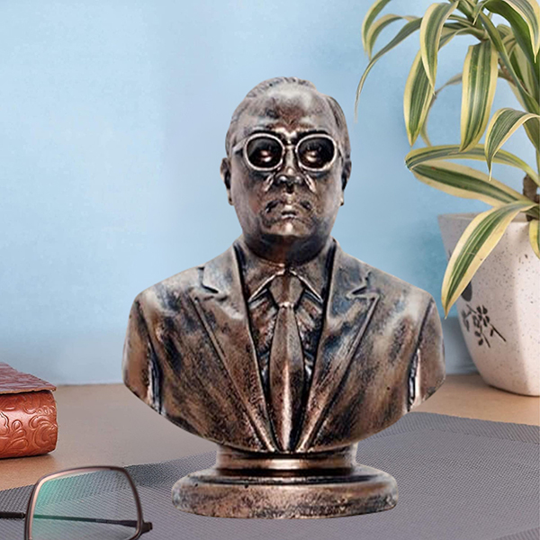 Dr. B.R. Ambedkar Bust Antique Bronze Idol – 5 inch