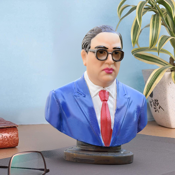 Dr. Ambedkar Colorful Bust Statue – 5 Inch