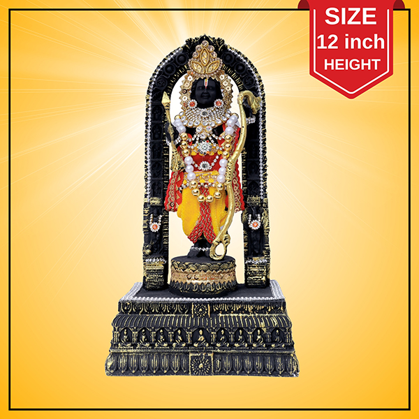 Ram Lalla Idol Showpiece for Home Decor (Drees Work) Polyresin – 12 Inch