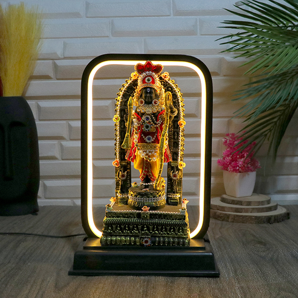 LED Ram Lalla for Home Decor (Dress Work) Polyresin – 12 Inch