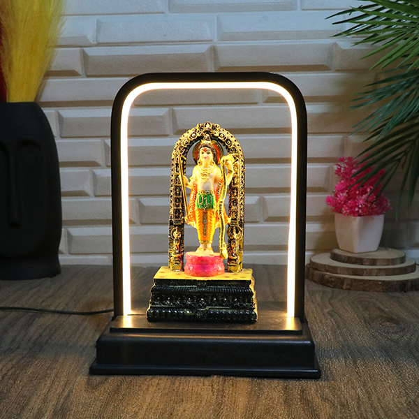 LED Ram Lalla for Home Decor (Multicolor) Marble – 7 Inch