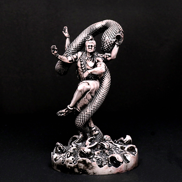 Tandav Lord Shiva Idol Statue Especially for Car Dashboard (Multicolor) Polyresin – 6 Inch