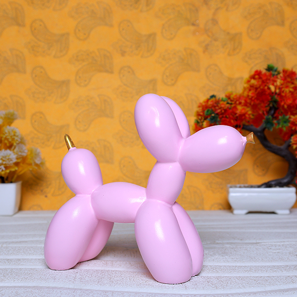 Balloon Dog Showpiece for Home Decor (Pink) Polyresin – 7.5 Inch
