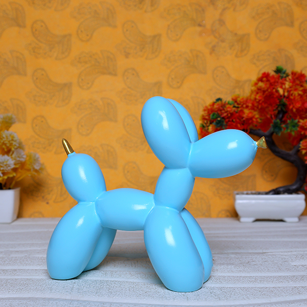 Balloon Dog Showpiece for Home Decor (Blue) Polyresin – 7.5 Inch