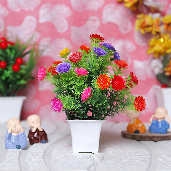 Artificial Plant Showpiece for Home Decor (Plastic) – 8 Inch