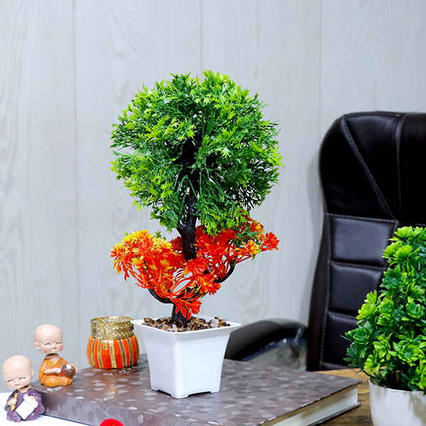 Artificial Plant Showpiece for Home Decor (Plastic) – 10.5 Inch
