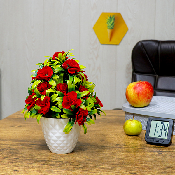 Artificial Plant Showpiece for Home Decor (Plastic) – 9 Inch