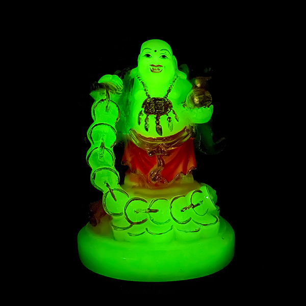 Radium Buddha with Golden Ball & Wealth Chain (H-17cm)